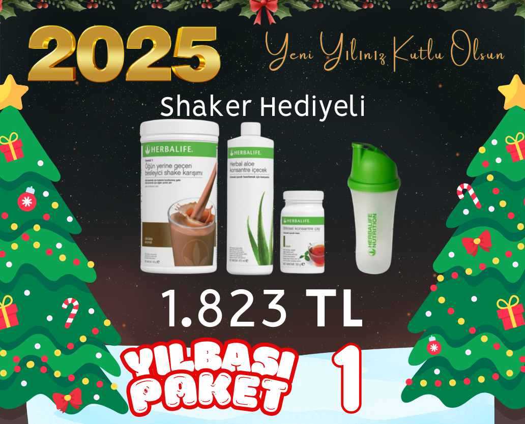 Yılbaşı Paketi 1 - Shaker Hediyeli