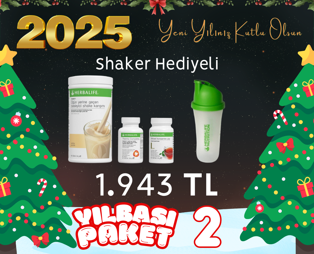 Yılbaşı Paketi 2 - Shaker Hediyeli