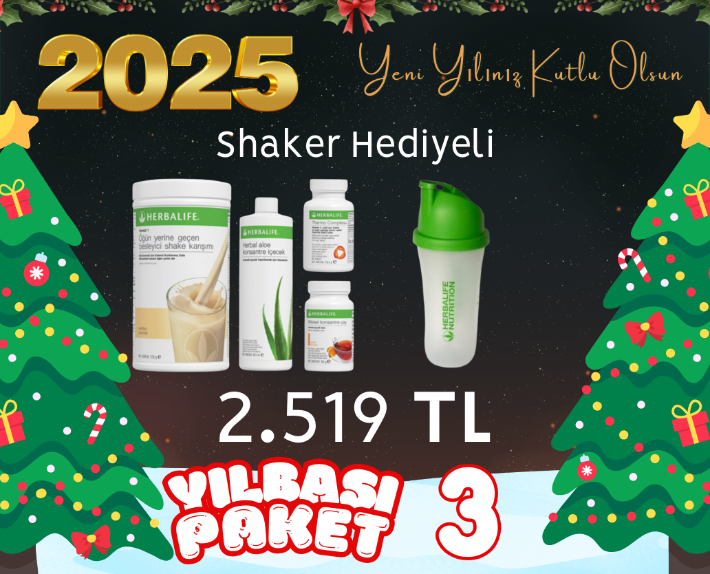 Yılbaşı Paketi 3 - Shaker Hediyeli